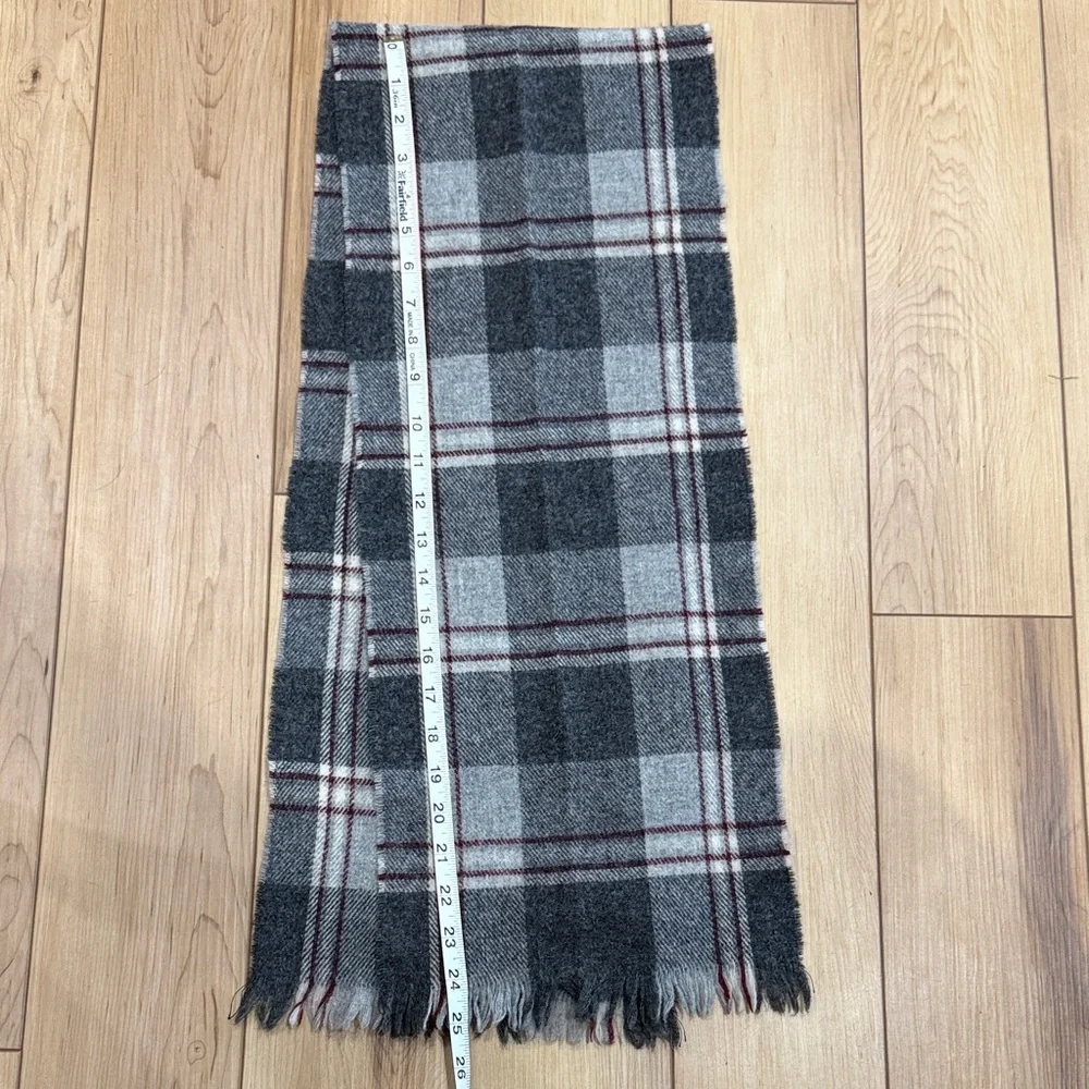 Allander Pure Wool Scarf in Charcoal